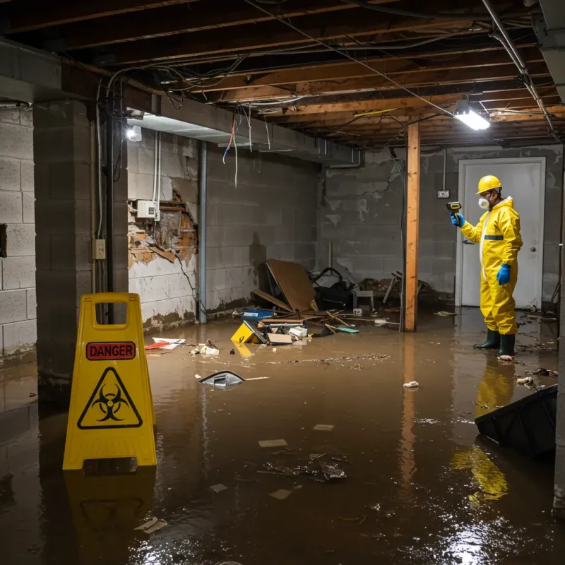 Flooded Basement Electrical Hazard in Rangely, CO Property